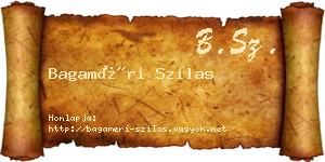 Bagaméri Szilas névjegykártya